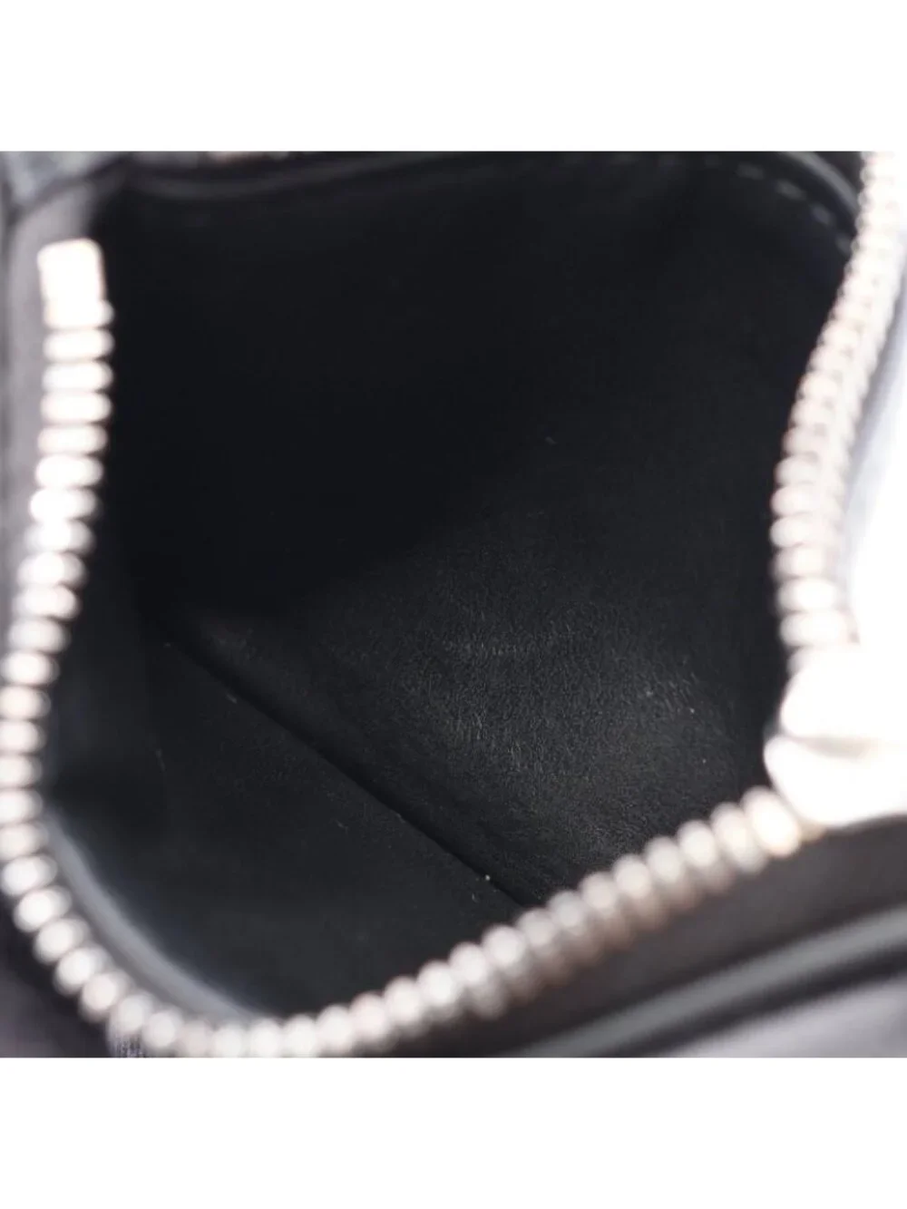 Bottega Veneta Coin Case Cassette Card Black Leather